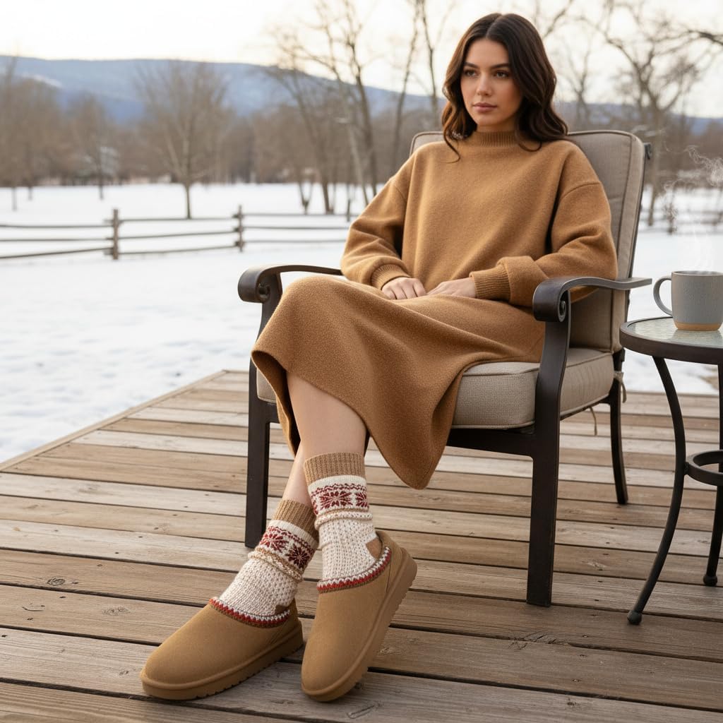 CUSHIONAIRE Keto Womens Slippers Slip-On Suede Mule Slipper - Cozy & Stylish, Memory Foam & Faux Fur Lining, Wide Widths Available - Image 6