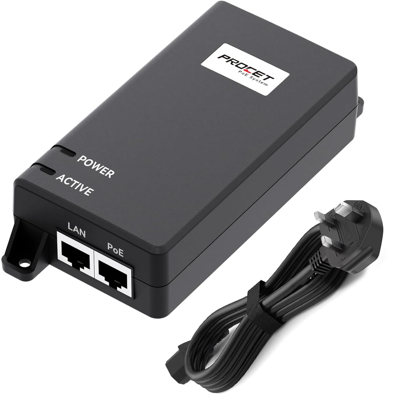 PROCET 5 Gigabit PoE Injector up to 60W PoE++, IEEE802.3af/at Standard Compliance for eero PoE 6/UniFi U6 Enterprise, U7 Pro XGS Wireless Access Point, High Power PTZ Camera, CCTV Camera