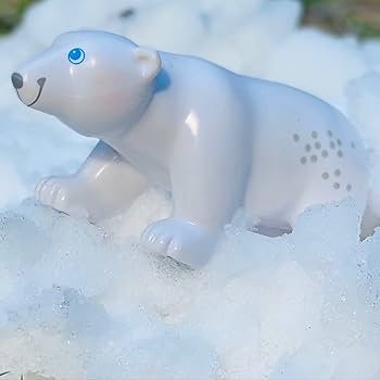 Amazon.com: HABA Little Friends Polar Bear - Chunky Plastic Zoo