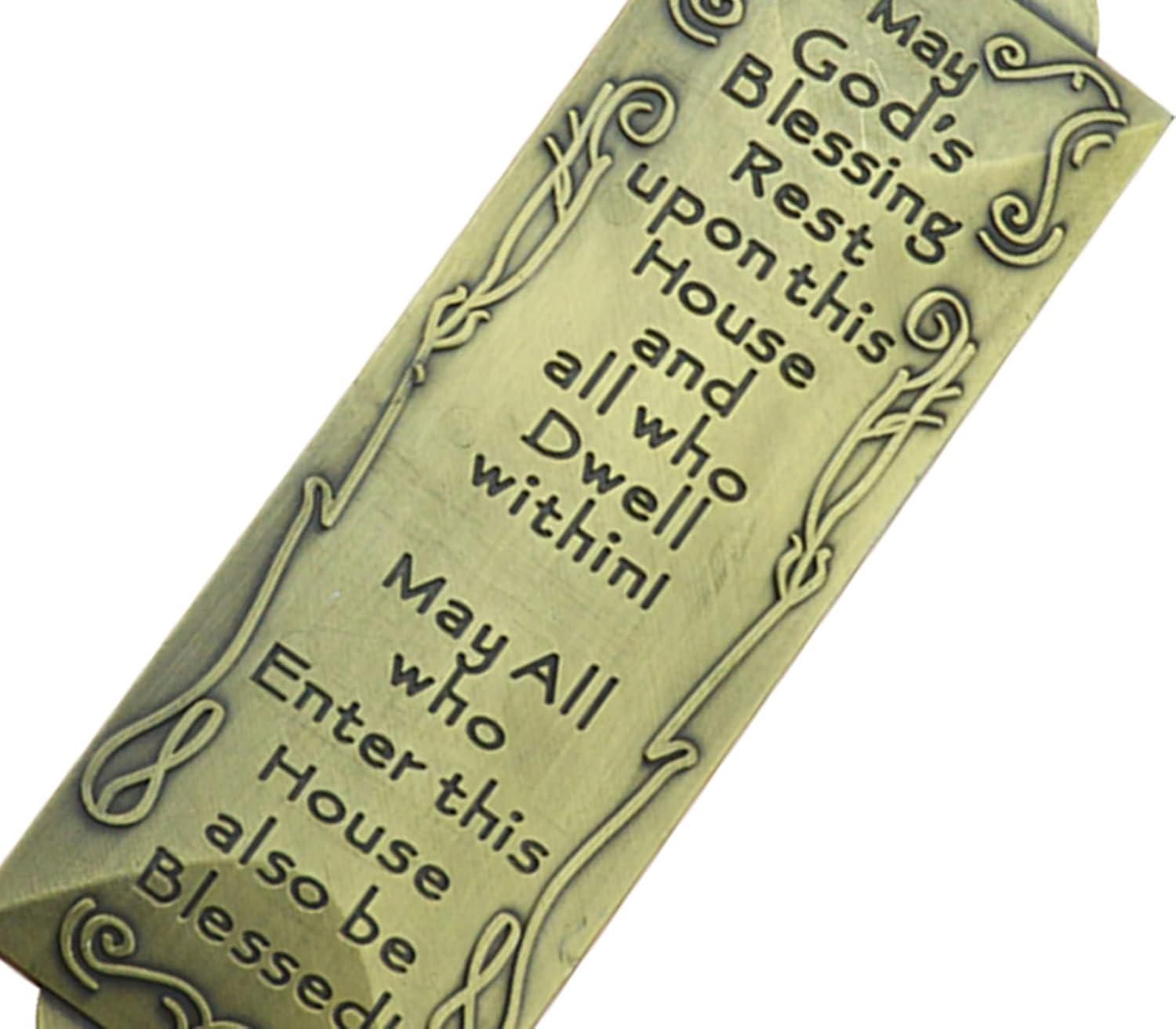 2 pcs Jerusalem Mezuzah Case Gold Plated Jerusalem Mezuzah Door Hanging Decorations Judaism Handmade Artwork Israel Gift