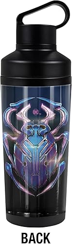 Miniatura 2 de Blue Beetle (2023) OFFICIAL Beetle Movie Logo Botella de agua aislada de 18 onzas, resistente a fugas, de acero inoxidable aislado al vacío con tapa