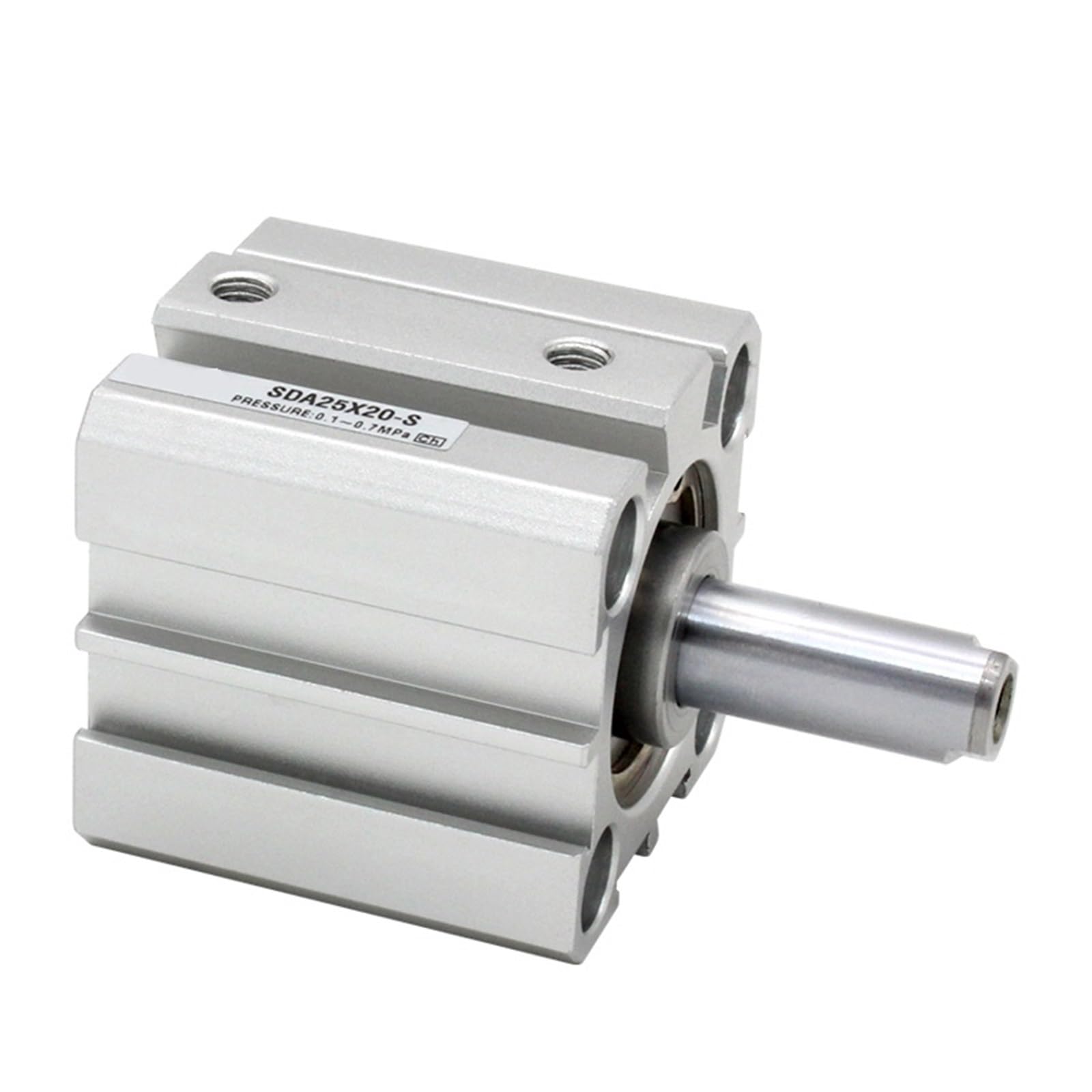 Cilindro neumático compacto de la serie SDA de 16 mm, calibre 5, 10, 15, 20, 25, 30, 35, 40, 45, 50 mm, cilindro de doble acción (SDA16X35, S (con magnetismo))