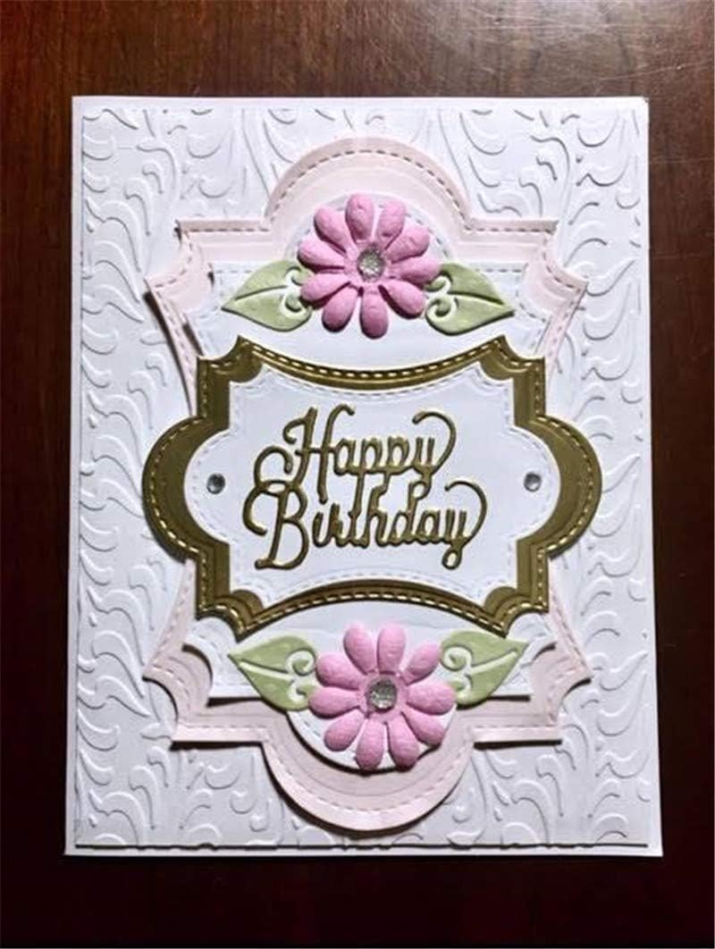 Frame Metal Cutting Die Cuts, DIY Crafts Template Frame Paper Cards Cutting Dies Cut Stencils for DIY Embossing Card Making Book Tags Decorative Paper Dies Scrapbooking