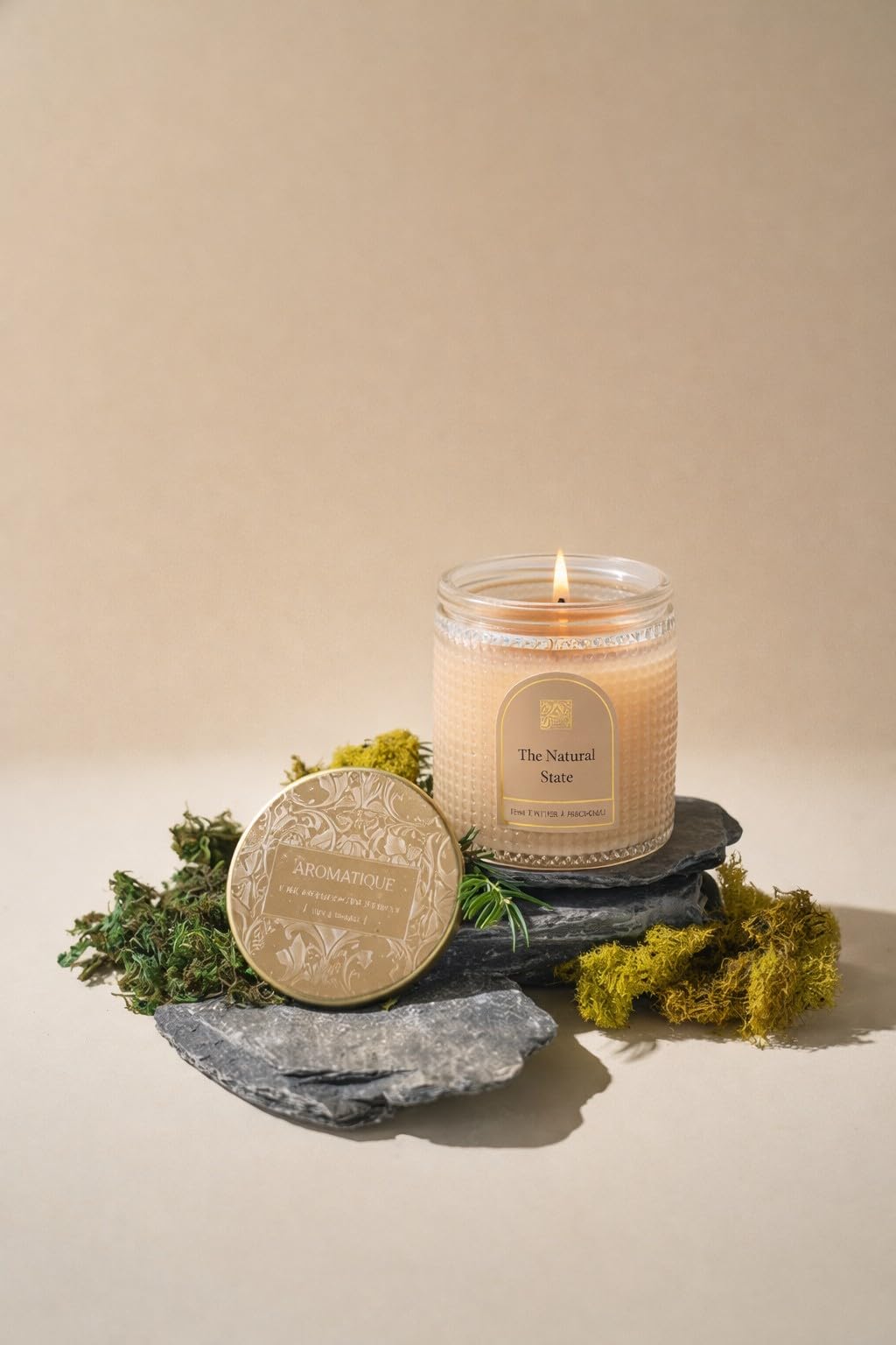 Amazon.com: Aromatique Scented Jar Candle 6 oz – Textured Glass