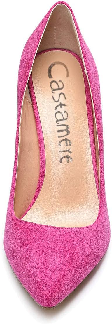 Castamere Women's Block Heels Pointed Toe Slip-On Court Shoes 4IN Heeled Pumps