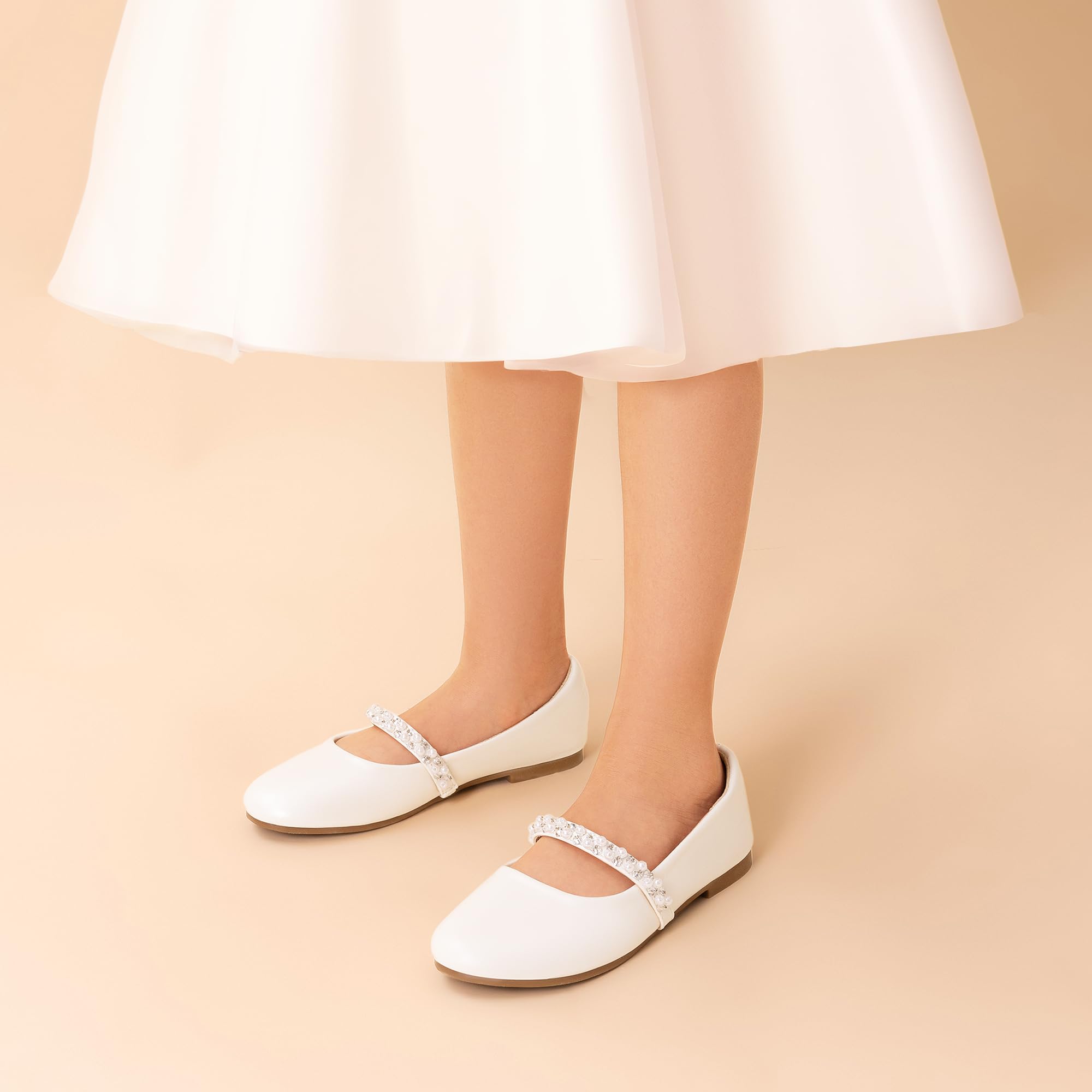DREAM PAIRS Kids Ballerines Fille Elégantes Chaussures Plates Mary Jane Princesse École Confortable