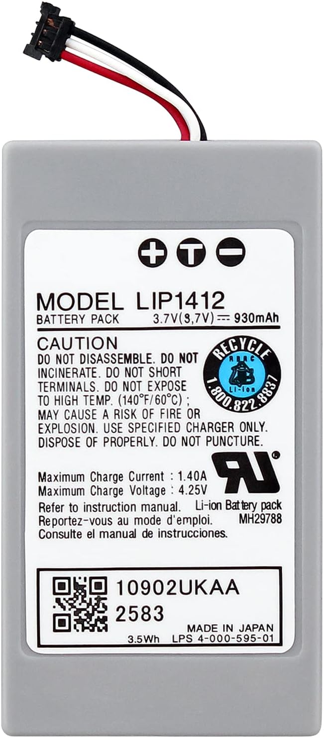 3.7V 930mAh Rechargeable Battery Pack Replacement for Sony PSP GO PSP-N1000/N1001/N1002/N1003/N1004