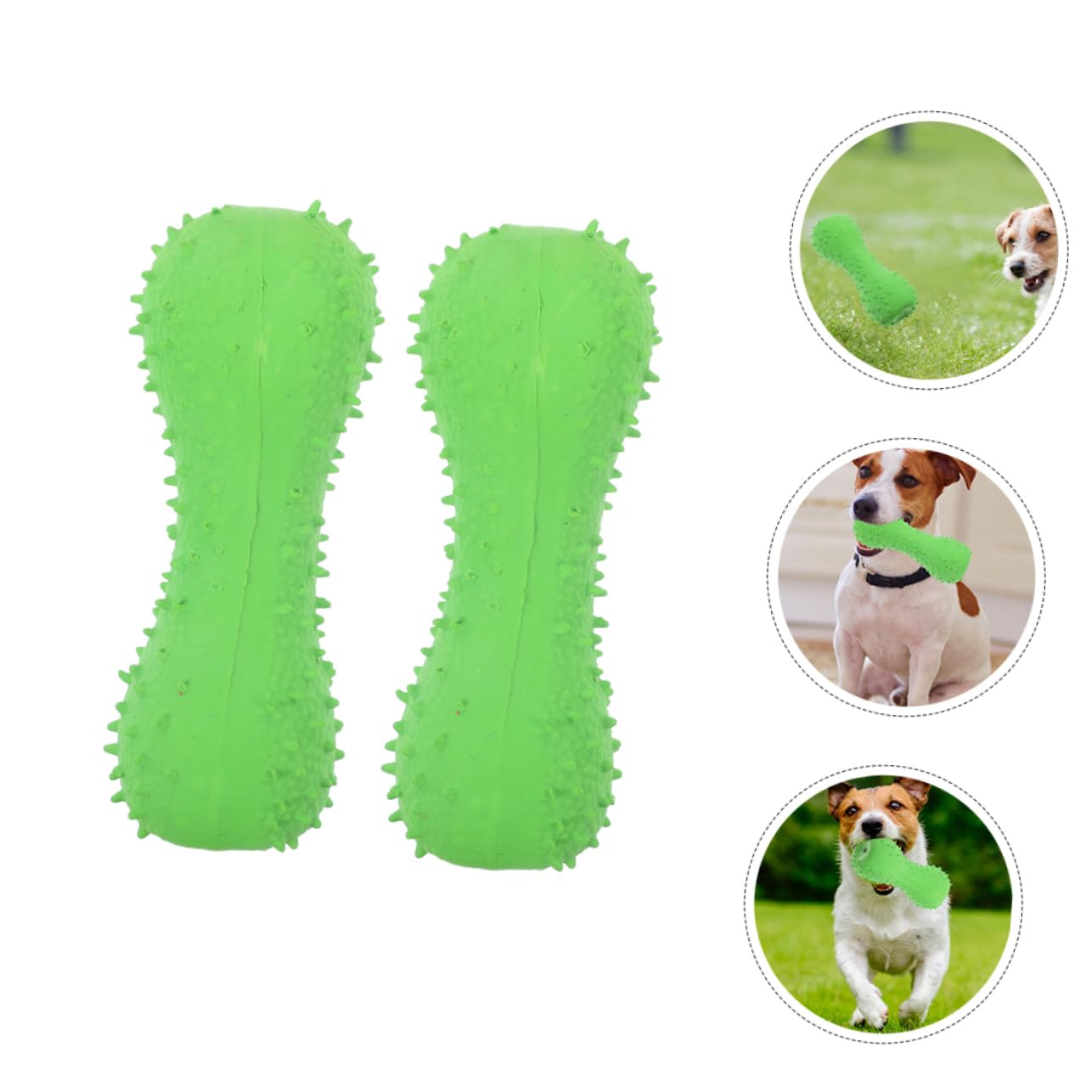 HANABASS 10pièces Jouets à Mâcher pour Chiens Jouets Forme De Cartoon pour Chiots Conception De Épineuse pour Nettoyage Et Résistants
