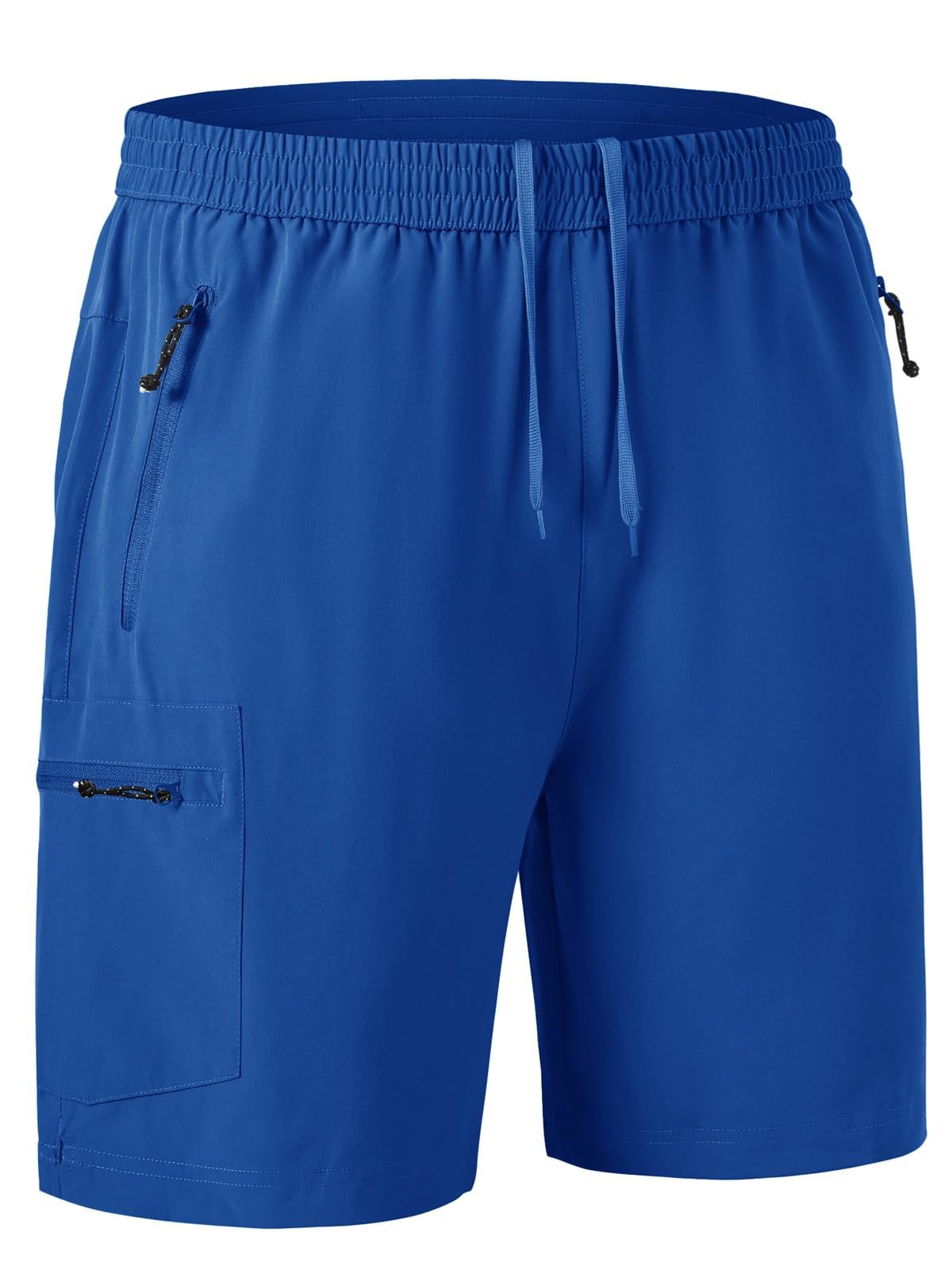 Rdruko Kurze Hosen Herren Sport Shorts Stretch Wanderhose Sommer Fahrradhose Schnelltrocknend Jogginghose Cargohose Laufshorts mit 4 Reißverschlusstaschen