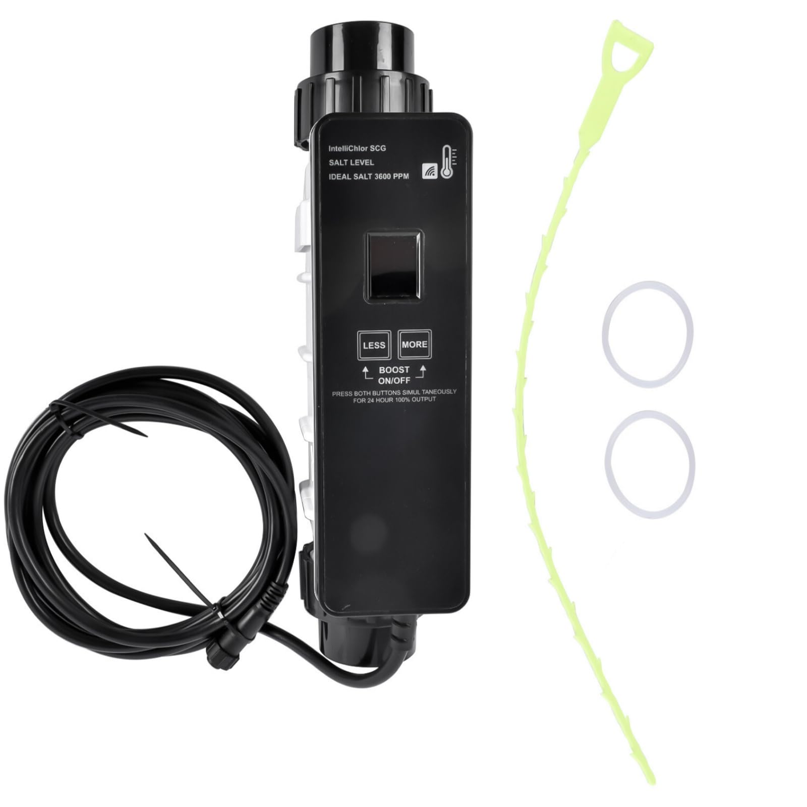 ec-520888 ic15 pool salt cell chlorine generator replacement for pentair intellichlor ic15 saltwater chlorinator 15k gallon 520888 (up to 15000 gallons)