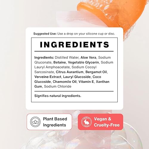 Miniatura 4 de Lena Jabón de copa menstrual  Limpiador a base de plantas suave y equilibrado con pH para tazas y discos reutilizables  Aroma natural, aprobado por