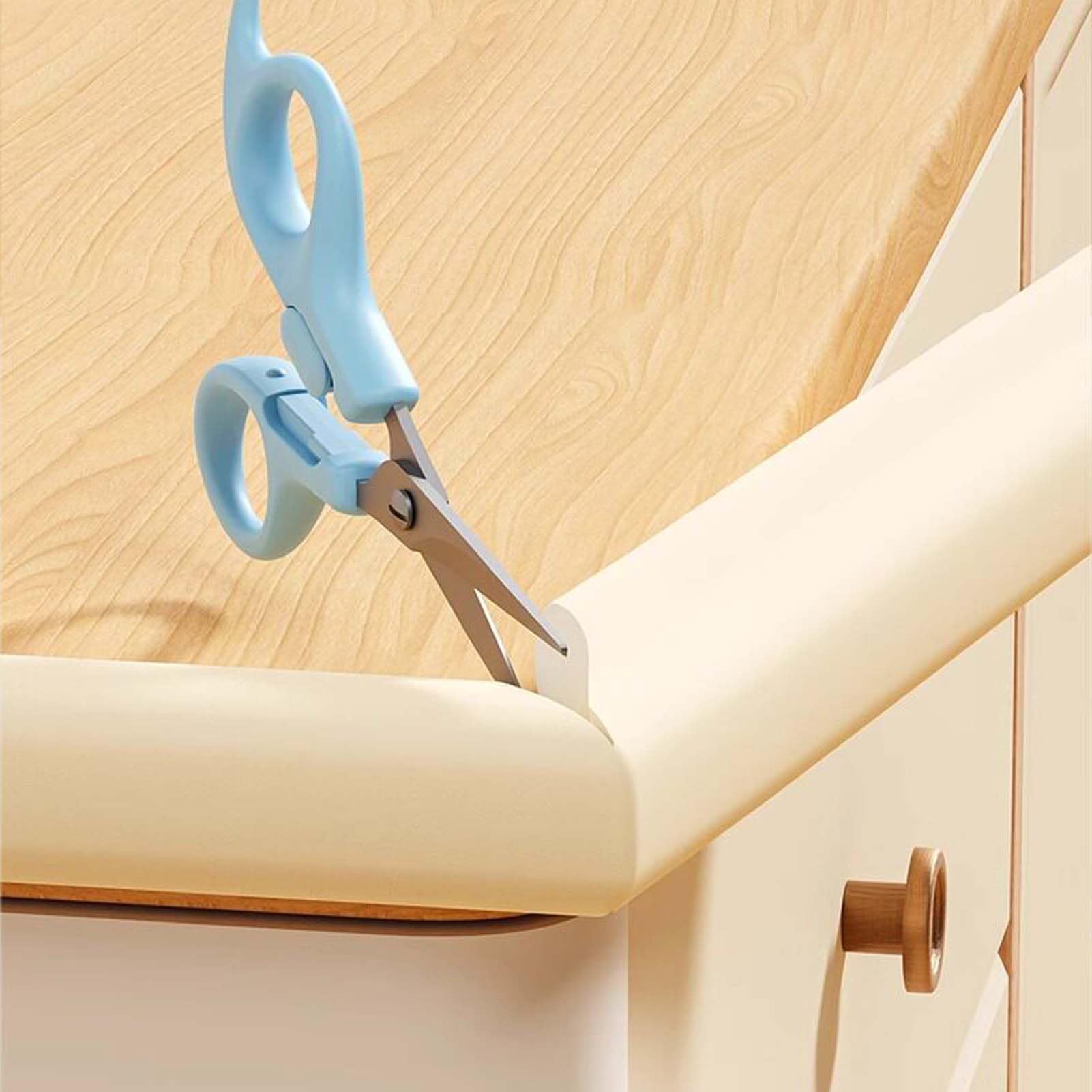 Parachoques para Muebles, Protector De Bordes Y Esquinas, Tira Antigolpes De Espuma, Protector De Mesas, Cinta De Doble Cara, Suave, Flexible, Elástica, Recortable
