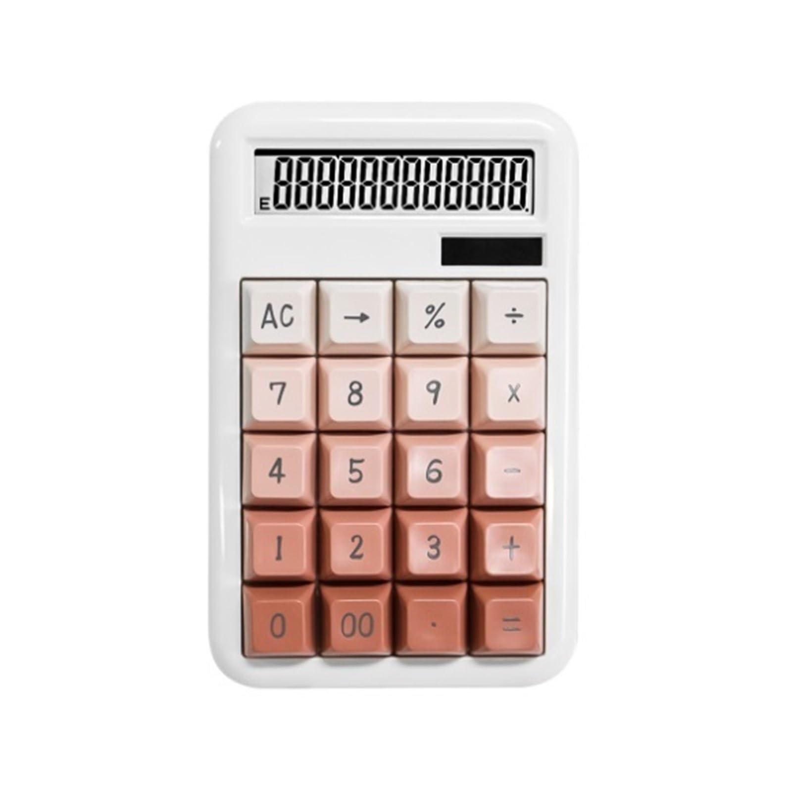 Herramientas De CáLculo Calculadora De Escritorio con Energía Solar 12 Dígitos Pantalla LCD For Cálculos Oficina Adecuadas para Colegio Y Hogar(Pink)