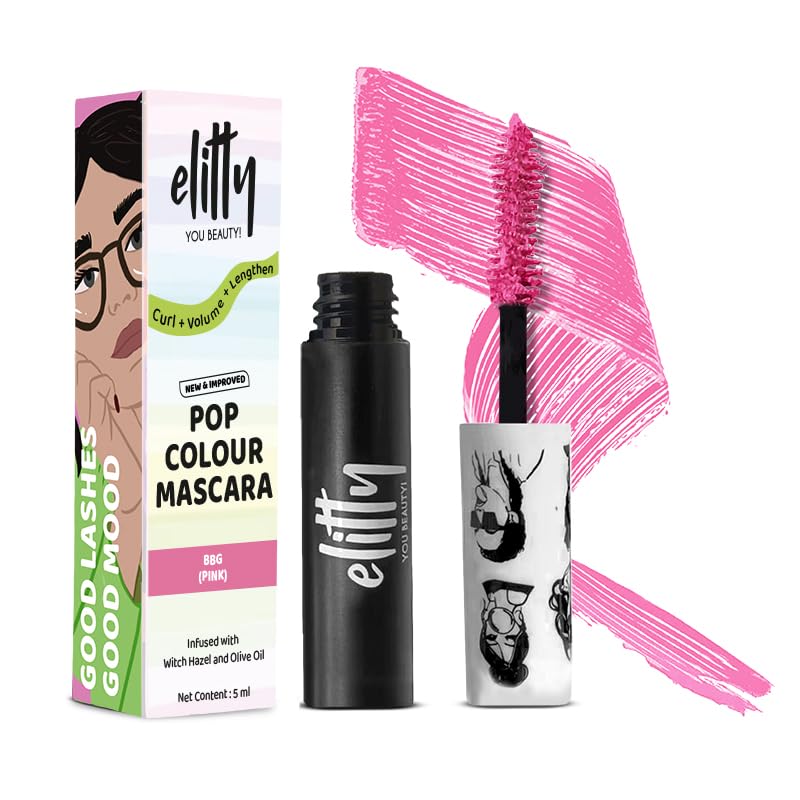 Elitty Pop Colored Lush Lashes Mascara - Pink Color - BBG