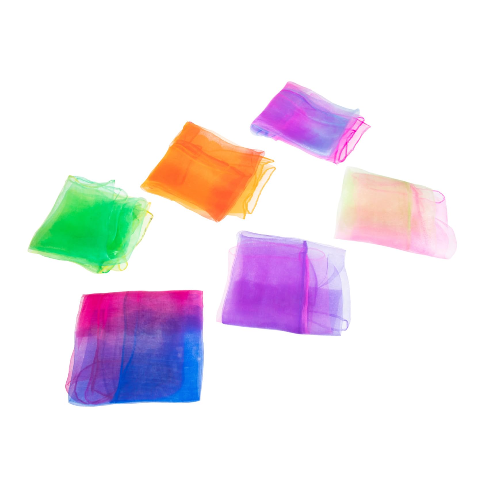 Didiseaon 6Pcs Square Dance Scarves Decorative Juggling Scarves for Stage Performance Lightweight Comfortable Props for Random Colors for Creative Play