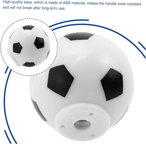 Miniatura 6 de DOITOOL 5 piezas de tiradores de fútbol para cajón de fútbol americano vintage perilla de puerta de tocador infantil a prueba de niños fútbol