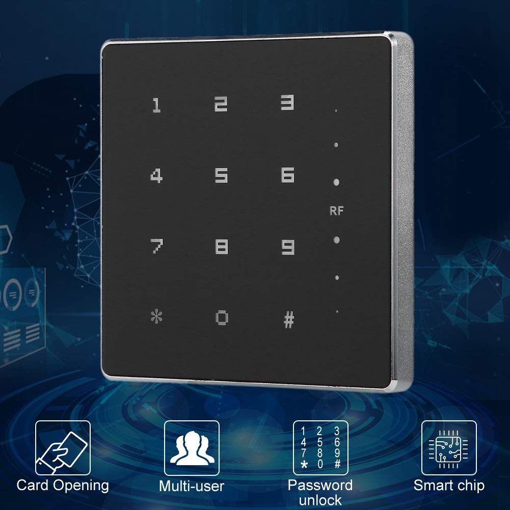 Tosuny Lector de Tarjetas RF RFID a Prueba de Agua, Lector de Teclado de Control de Acceso de Puerta Wiegand 26/34.(Identificación de 125Khz)