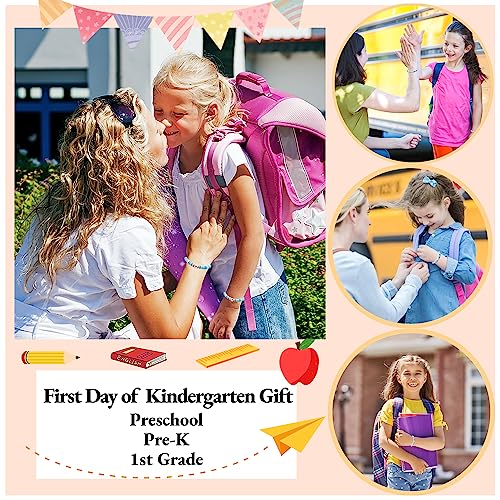 Image of First Day of Kindergarten /School Bracelet Gift, Back to School Bracelet Mommy and Me