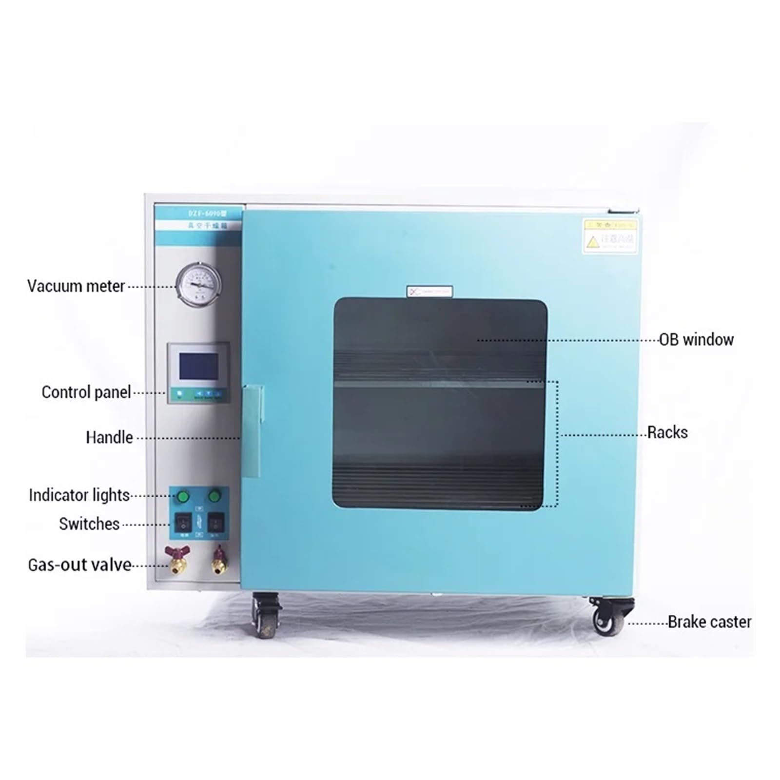 Cámara De Secado Al Vacío Industria Química Horno Calefacción Laboratorio Secador Sobremesa