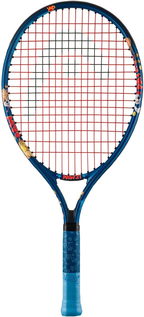 Head Paw Junior Tennis Racquet (Blue) Bundled w a Paw Backpack – Optional Tennis Balls and Overgrips