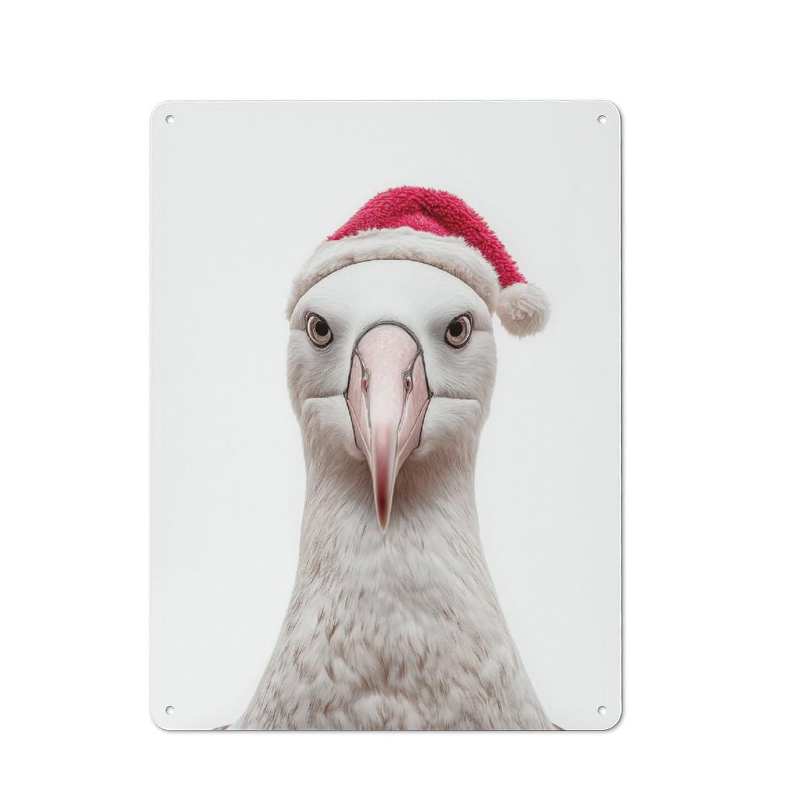 Junmoney Albatross Christmas Portrait Vintage Metal Wall Sign 40X30cm For Garage Or Workshop, For Metal Sign Collectors, For Garage And Workshop Walls