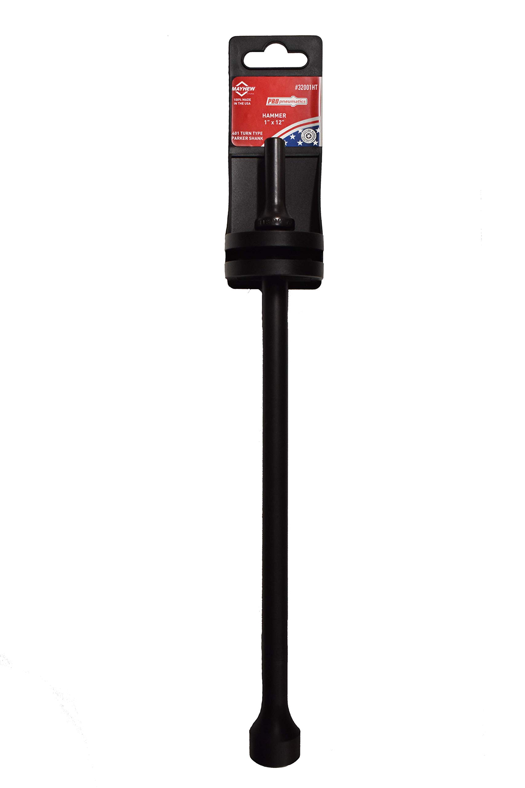 Mayhew Tools 32001HT Pneumatic Hammer, 1" x 12", Black Oxide Finish