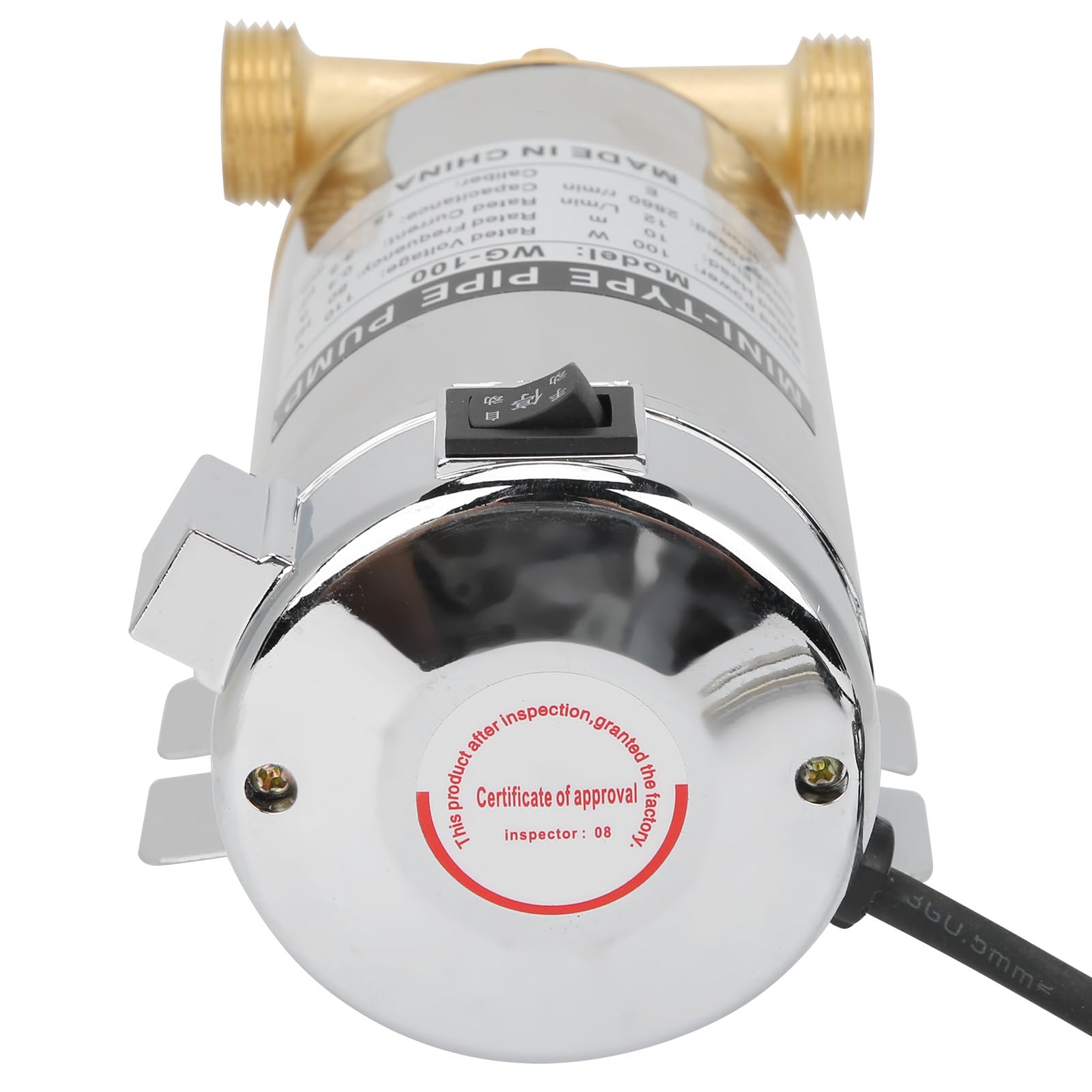 100W Bomba de refuerzo WG-100, pequeña bomba de refuerzo de presión de agua automática, bombas de agua eléctricas, utilizada en la ducha o el jardín(EU Plug 220V)