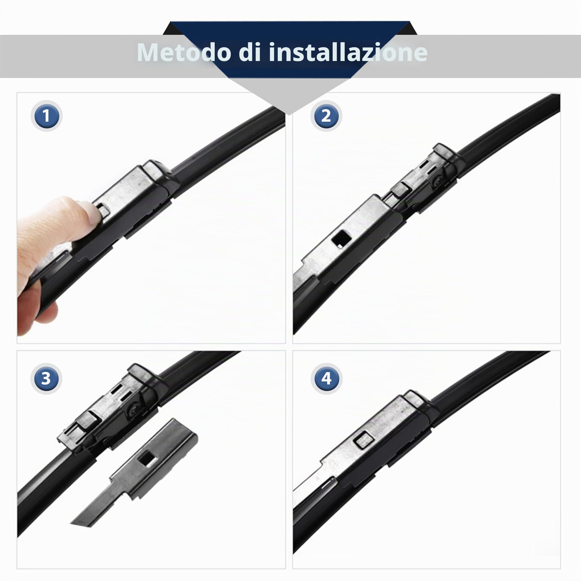 QUARKZMAN 3pz Anteriore Posteriore Parabrezza Tergicristallo Spazzole per Peugeot 207 Hatchback
