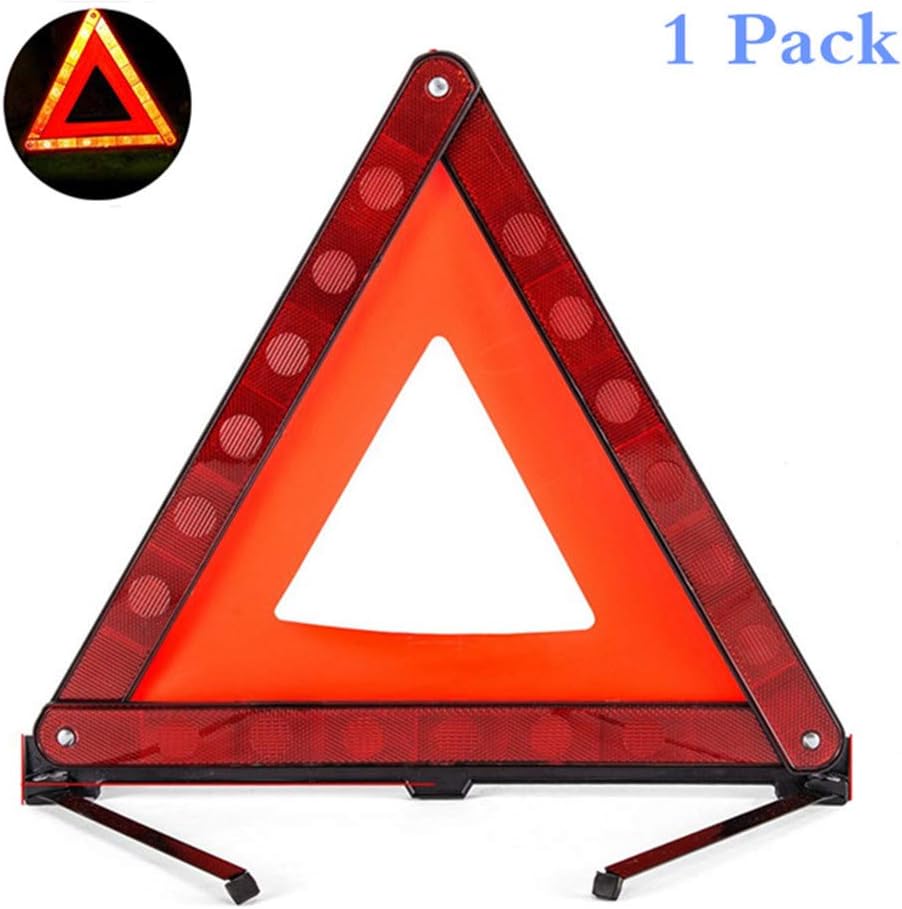 Buy Reemky Warning Triangle Foldable Safety Triangle Triple Warning Kit
