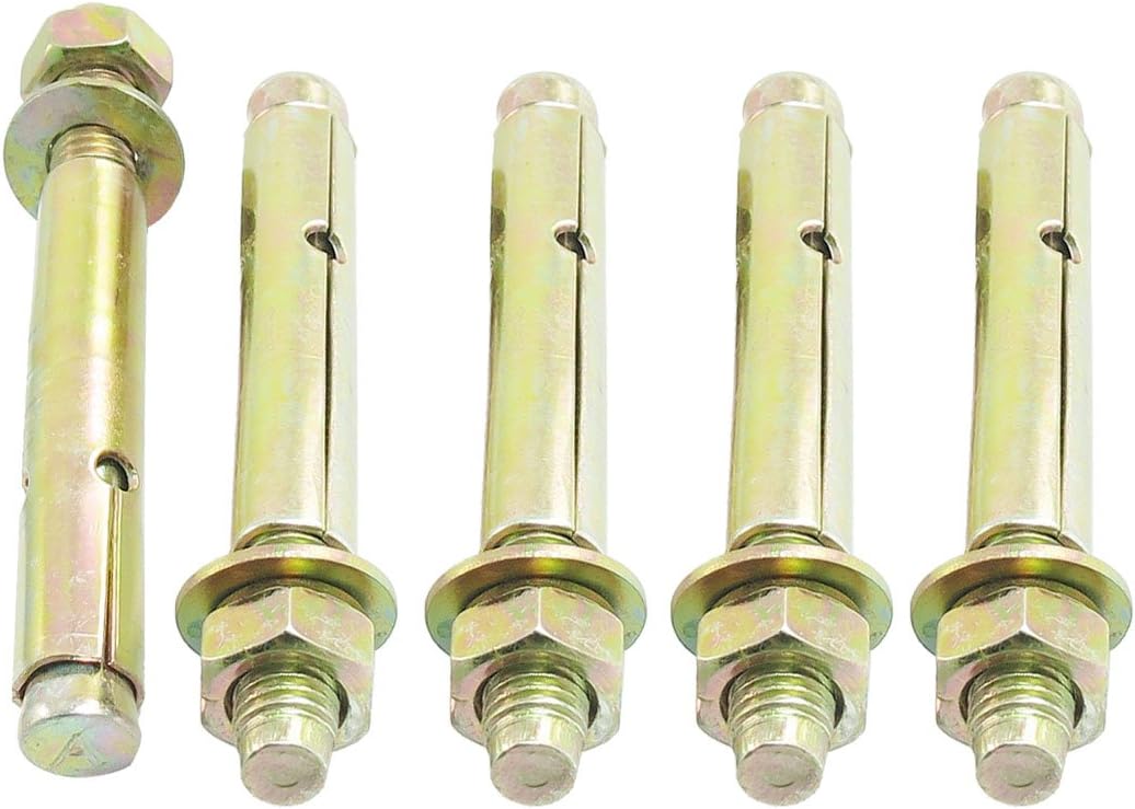 3 Pcs Nuts Expansion Bolt M12 x 120mm Hex Nut Sleeve Panel Nuts Anchors Tool