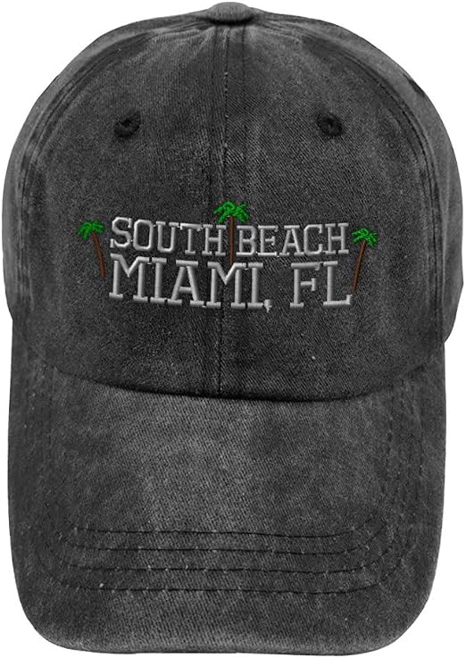 Vintage Washed Hat South Beach Miami 