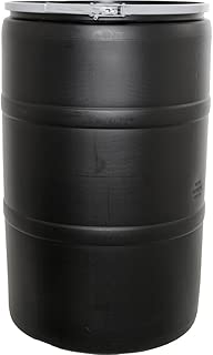 Hydrofarm HG55DRUM Solid Lid & Lock, 55 Gallon Drum with Locking Lid, Black - coolthings.us