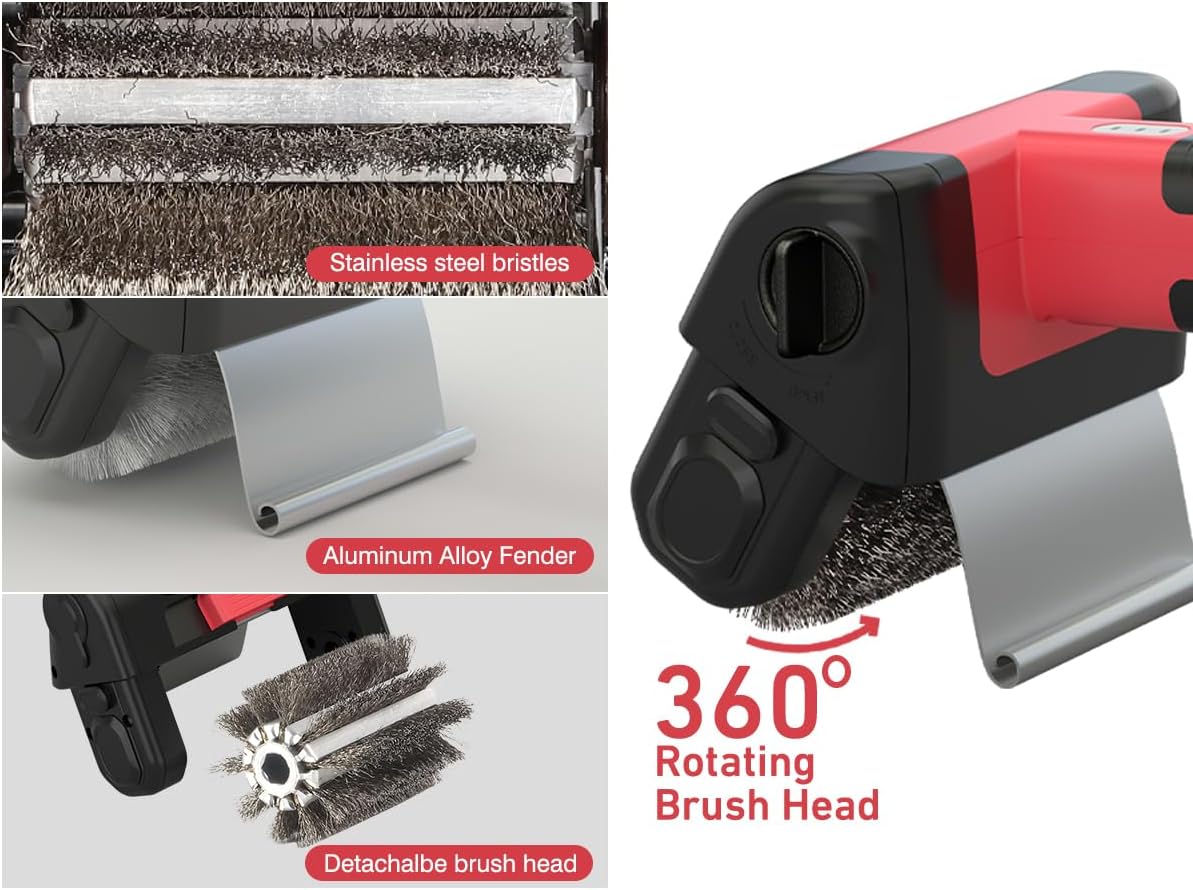 Brush for Rechargeable Grill Cleaner for Outdoor Grill