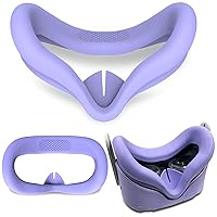 Vista 5 de JYMEGOVR for Oculus Quest 2 Silicone Cover, Protective Cover Accessories for Meta VR, Multi Colors Soft Shell Skin, Controller Grips & Face Cover