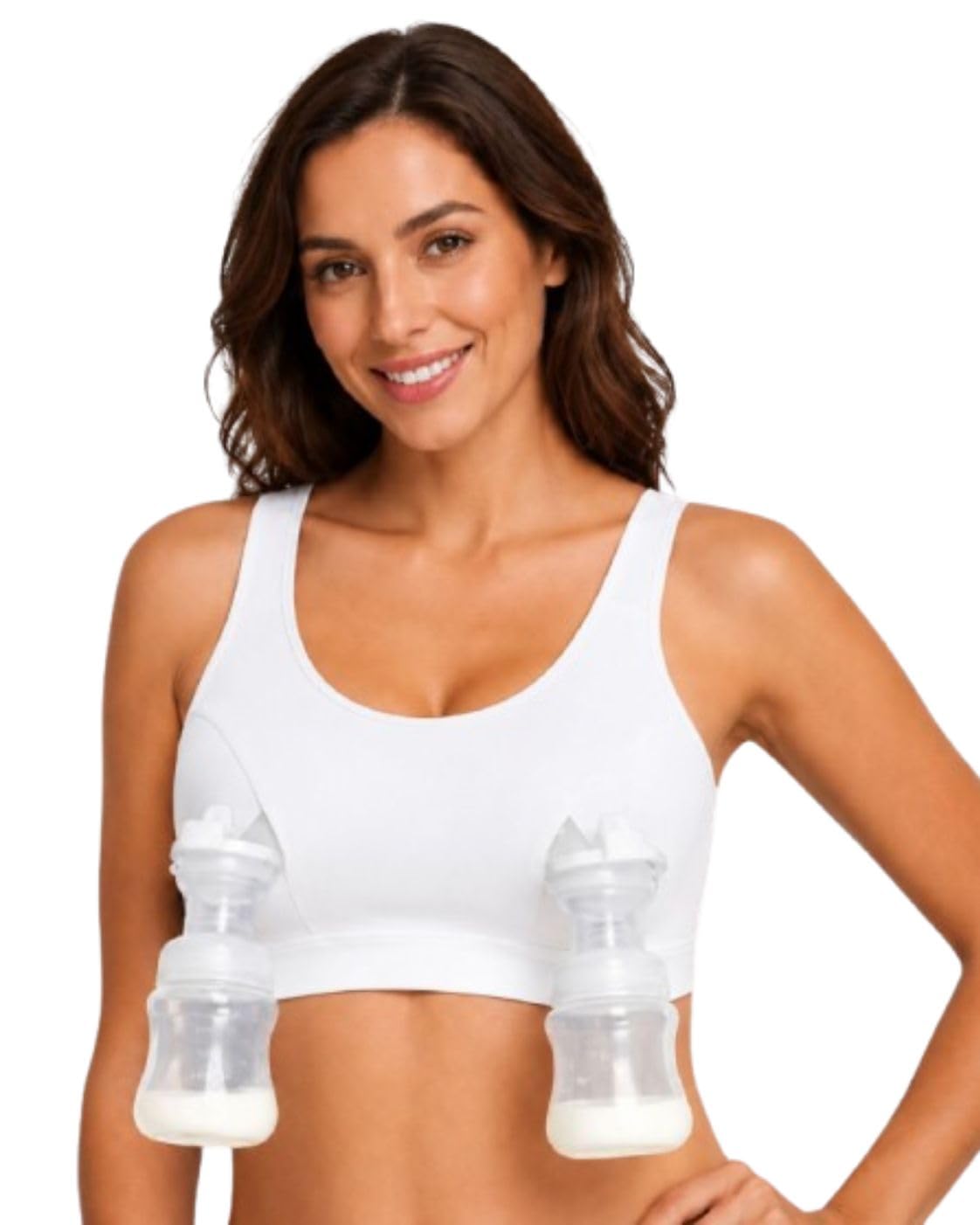 Hands Free Pumping Bra, Adjustable Breast-Pumps Holding for New Moms, Pumping Bra for All Breast Pumps-picture-17