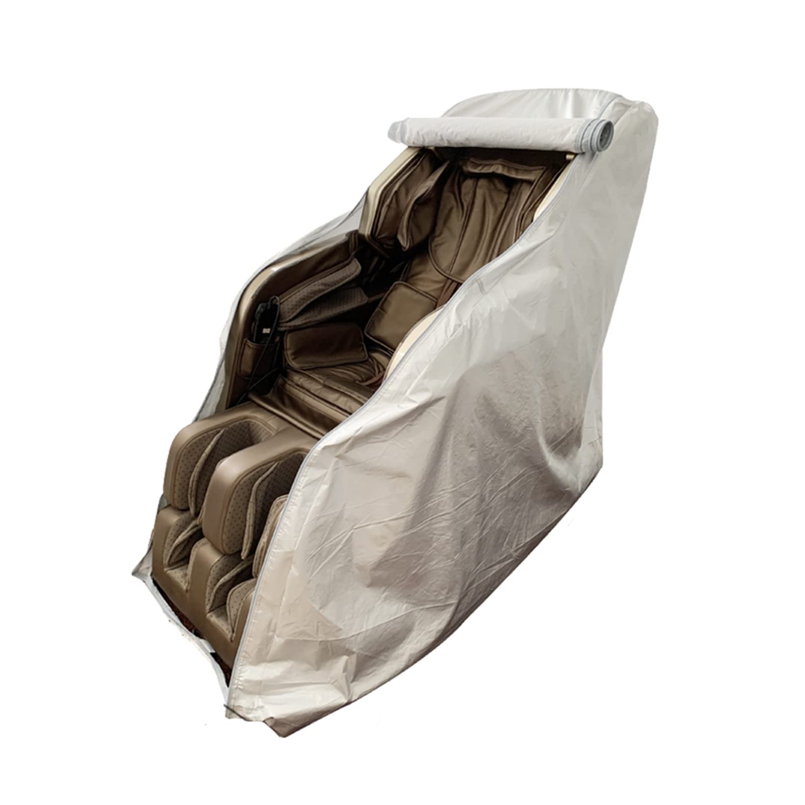 Housse de chaise de massage argent 125x145x85 cm pour protéger votre fauteuil