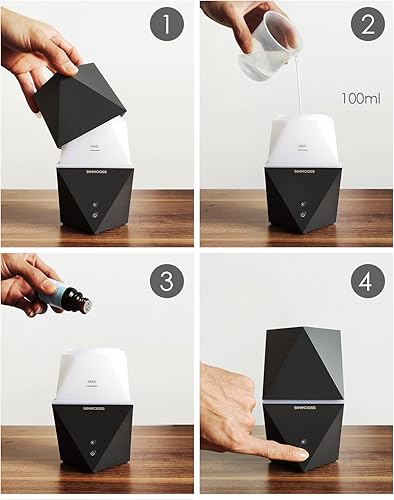 Miniatura 6 de Juego de difusor de aceite esencial, difusor de aromaterapia y juego de aceites esenciales, difusor ultrasónico con aceites esenciales de 0.3 x 0.7