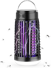 電撃殺虫器 屋外 ソーラー【 殺虫＆照明3段階調節モード＆省エネ】電撃殺虫機 捕虫器 UV光源誘引式 360°強力蚊除け 4000mAhバッテリー内蔵 電気蚊取り器 虫除け コバエ取り 蚊取りと照明両用 ガーデンライト 電気蚊取り器 殺虫機 虫対策 配線不要 防水 静音 省エネ 吊り下げ式＆据え置き式両用 手入れ簡単 リビング/居間/屋外/庭/園芸に適用