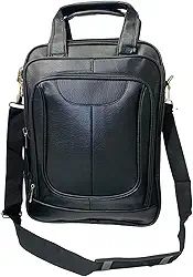 Mochila Couro Reforçada Executiva Masculina Notebook Transversal Carteiro Tiracolo Trabalho Viagem