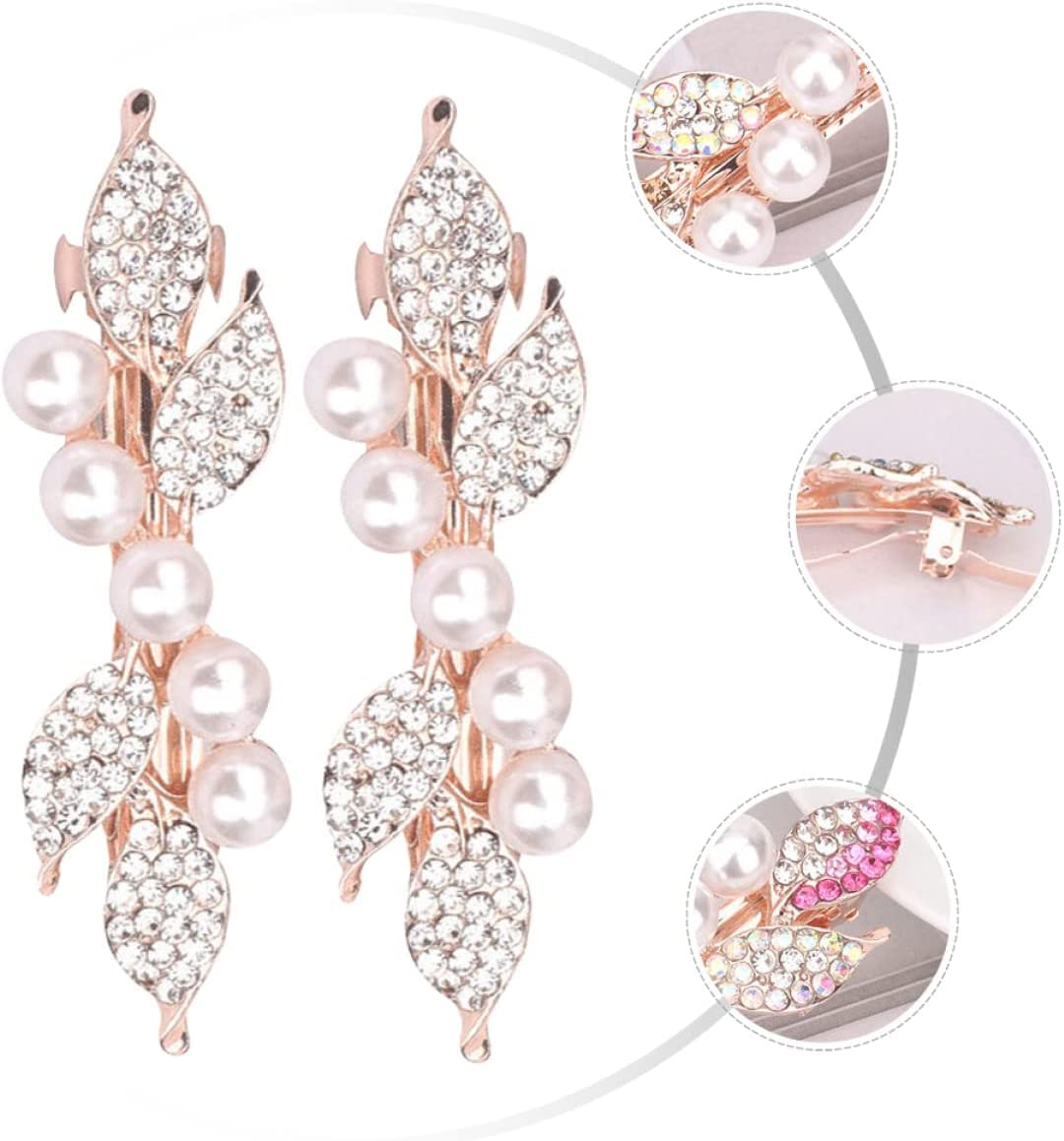 Forcine for Capelli Temperamento/Barrette for Capelli, Fermagli for Capelli Perla Perla Fermagli for Capelli con Strass Farfalla Strass: 6 Pezzi