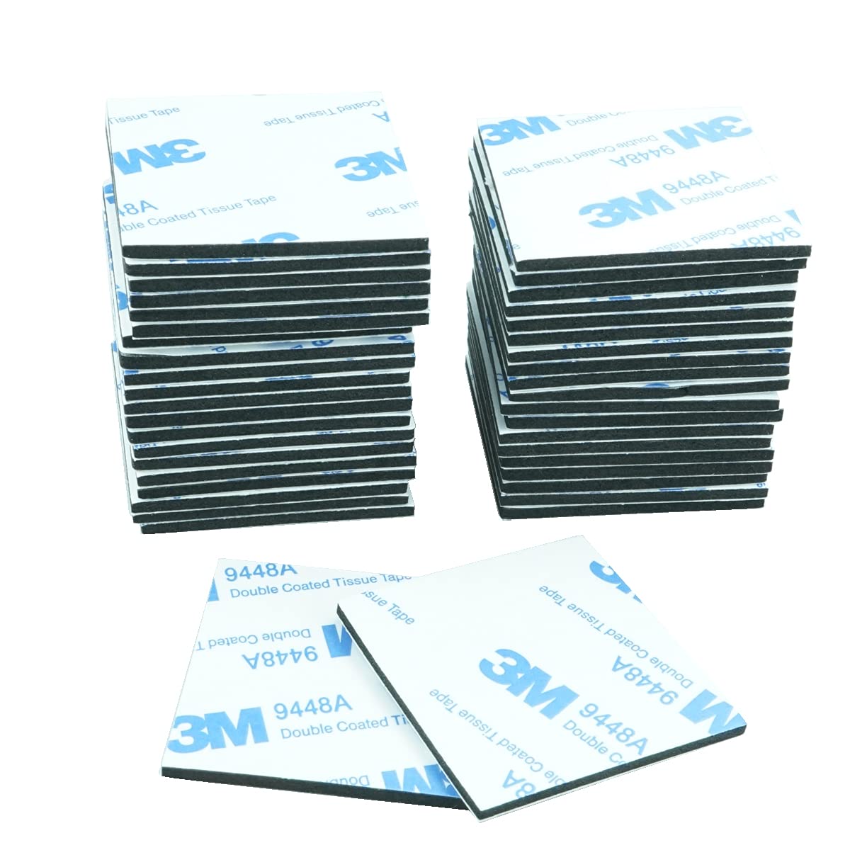 ZALUJMUS 40 Pieces Double-Sided Sticky Foam Pads Adhesive Tape, Black Foam Strong Pad Mounting Adhesive 40 * 40mm