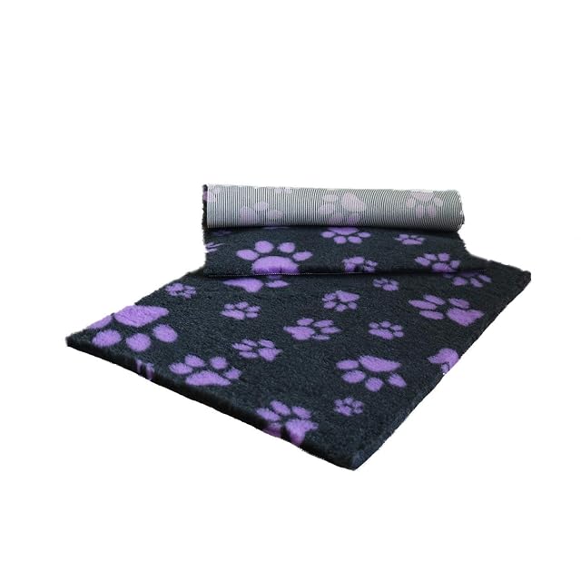 Foto 4 de 8 de Vet Fleece Manta de Forro Polar Antideslizante con diseño de Huellas, para Perros, Gatos, Cachorros, etc