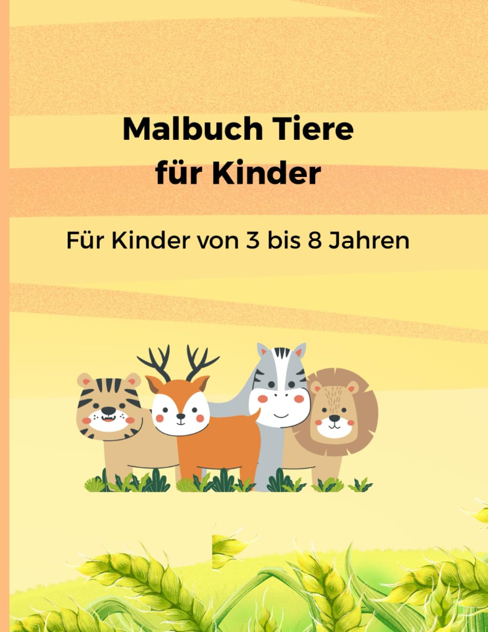 Malbuch Tiere für Kinder (3 bis 8 Jahre ): 49 süße Tiere zum Ausmalen - Einfach & Groß