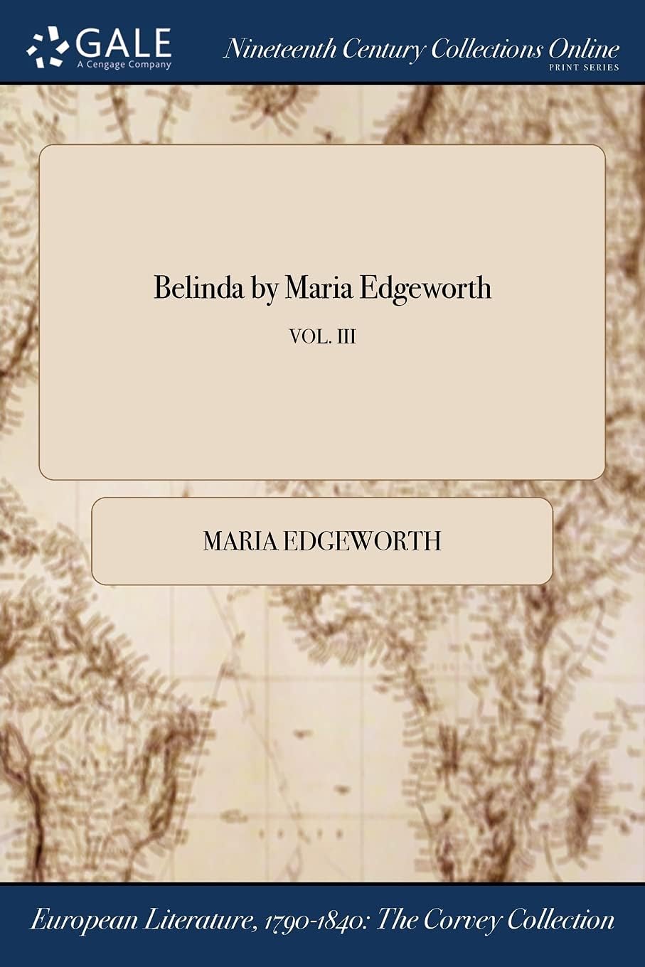 Belinda by Maria Edgeworth; Vol. III