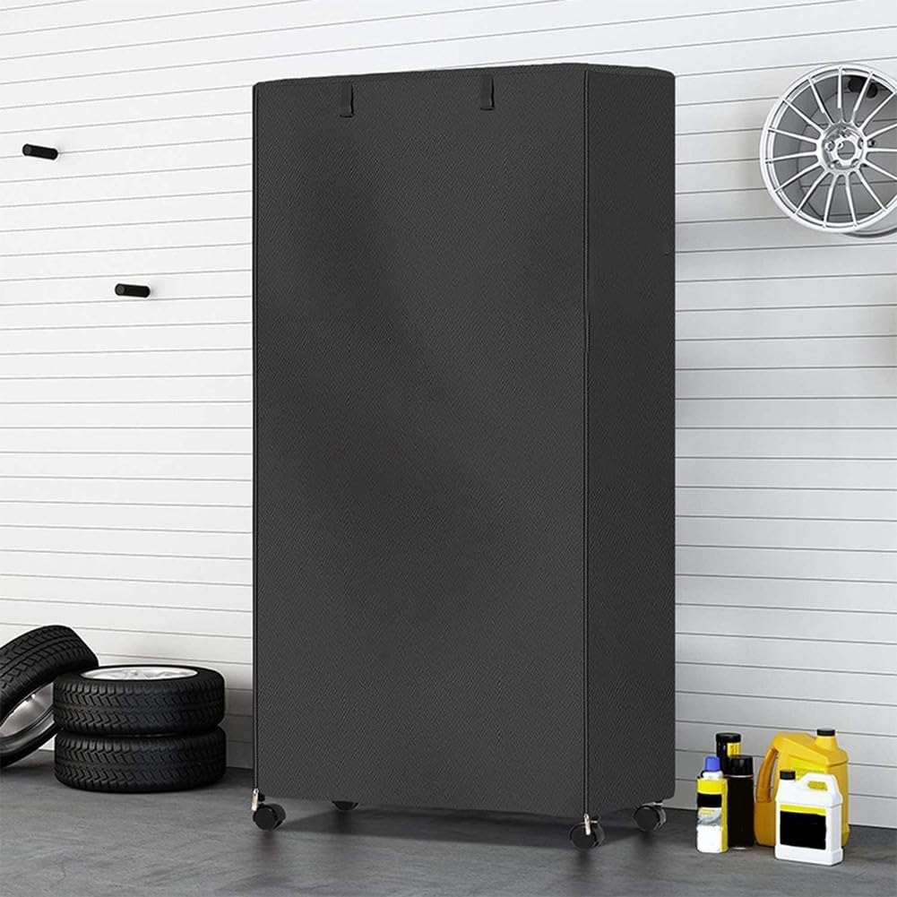 Housse imperméable pour étagères, housse transparente pour étagères, avec charnières à 3 voies, adaptée aux racks 91,7 x 45,7 x 182,7 cm (longueur x largeur x hauteur)