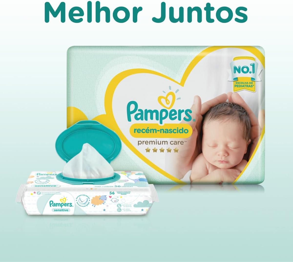 Fralda Pampers Premium Care RN+ - 36 fraldas