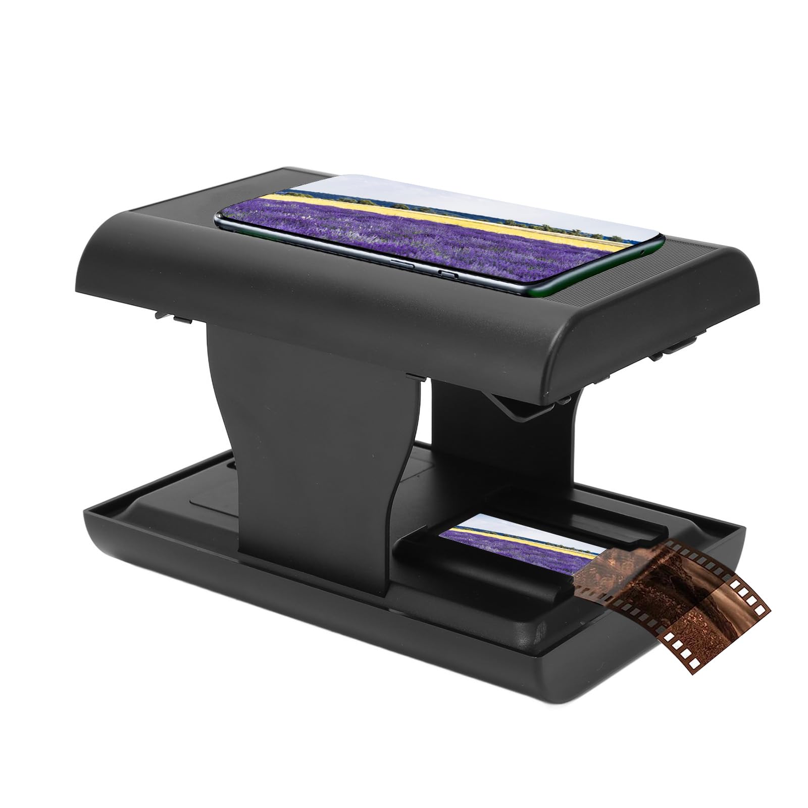 Mobile Film Scanner, 35mm Portatile Pieghevole Scanner Diapositive e Negativi, Smartphone Foto Scanner con Retroilluminazione a LED per Viaggio, Famiglia