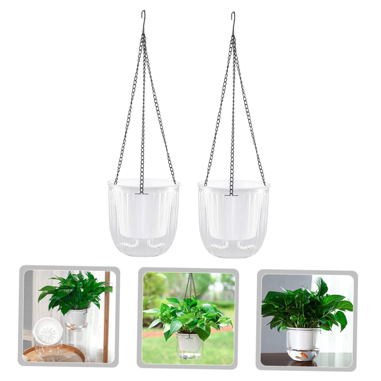 Amazon.co.jp: NUSITOU 2pcs Flowerpot Pot Planter Flower Plant