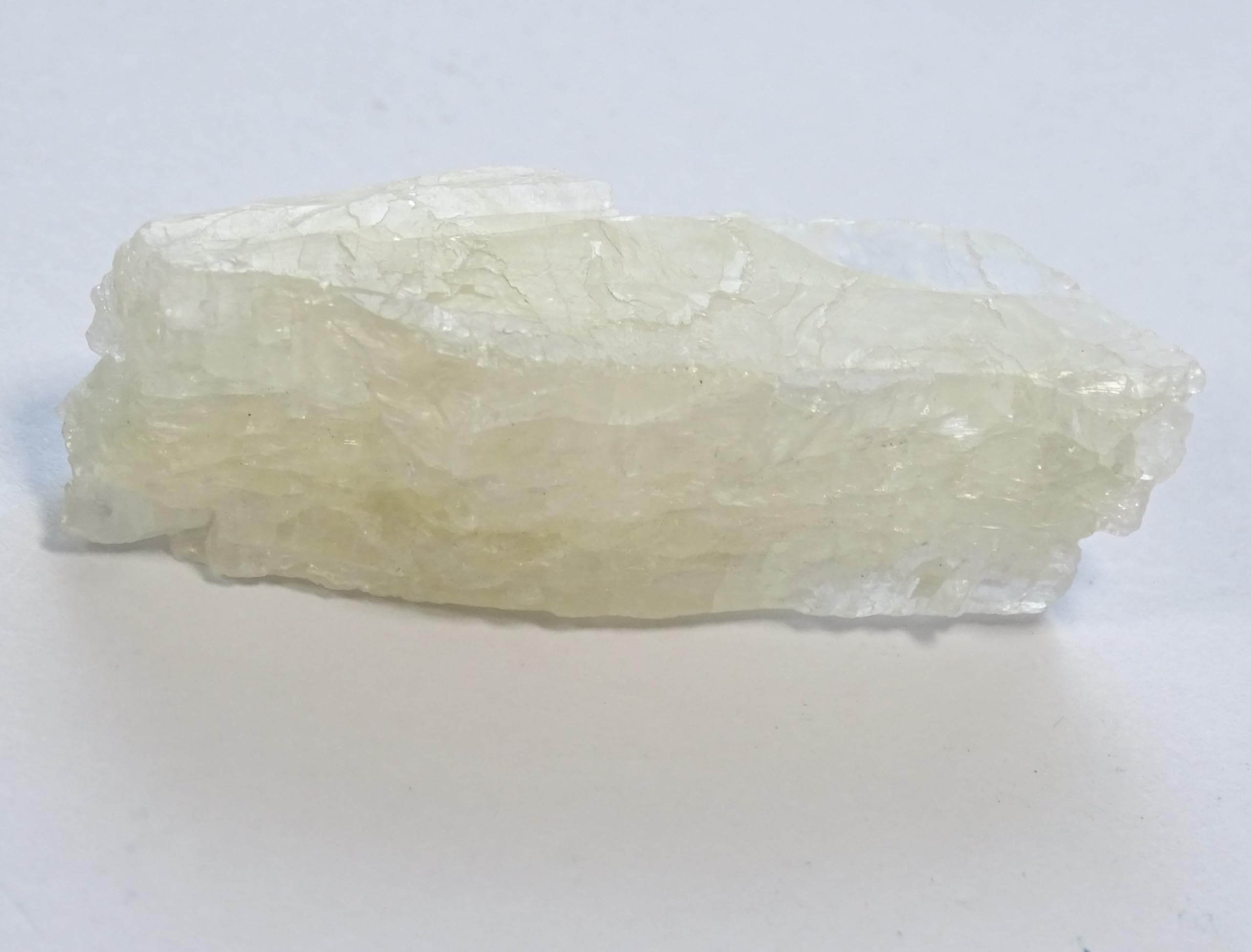 Natural White Petalite Piece - 5.1 x 1.7 x 1.4 cms 17.67 GMS - Heart Chakra #A