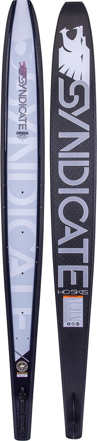 HO Syndicate Omega Slalom Waterski Carbon/Silver 68in